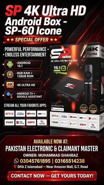 Sp Android box with voice remote in all features