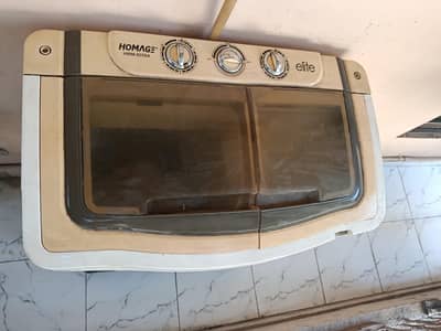 Homage elite 9kg twin tub semi automatic machine.