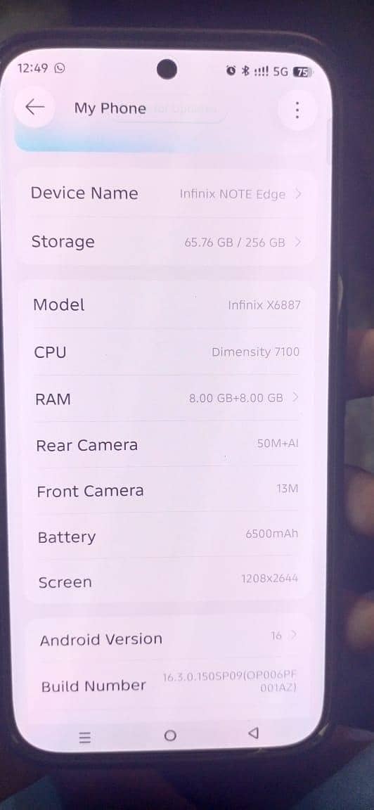 Infinix Note Edge 5