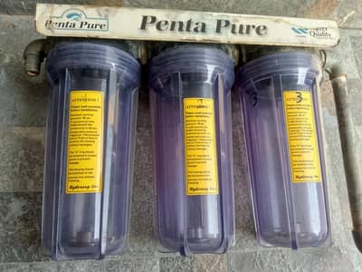Penta Pure 3-Stage Transparent Filter Housing Set
