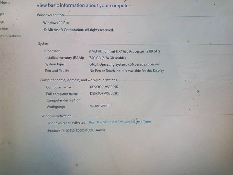 AMD Athlon II X4 Desktop PC 7GB RAM SSD 128 - Computer Components ...
