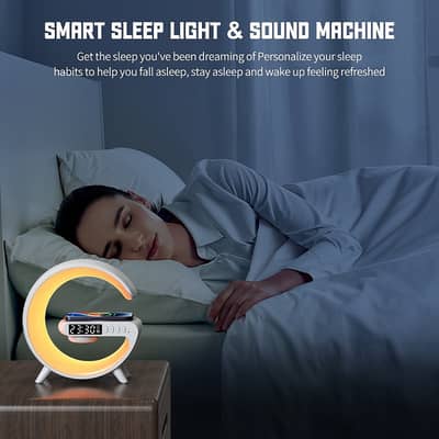 G63 Bluetooth Speaker with Wireless Charger | Atmosphere Wake-Up Light