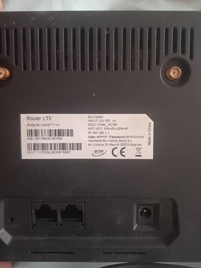 Ortel Wifi Router Unlock All sim