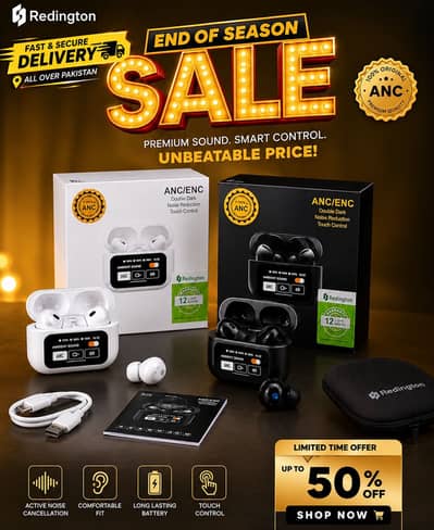 Redington ANC Earbuds delivery all over Pakistan