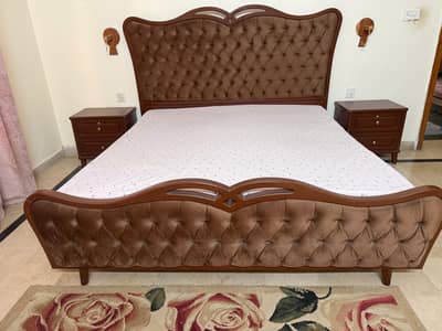 king size bed set for sale |Pure wood bed set