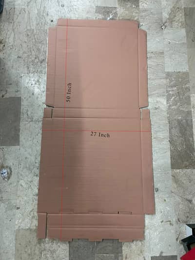 Brand New 5 Ply Corrugated Cartons – 50 x 27 Inches
