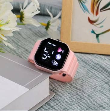 1 pcs Trendy Kids Astronaut LED Sports Wristwatch R3171
