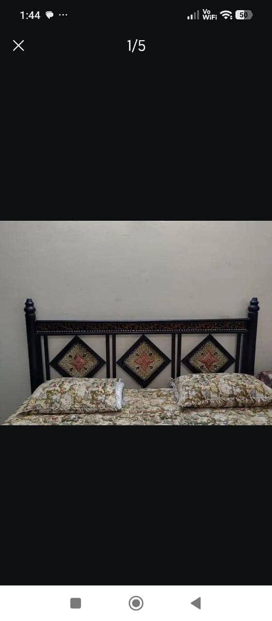 king size iron bed 0