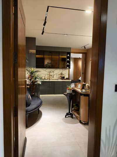 Luxury 1 Bed Furnished Apartment, Alexa Controlled & Eiffel Tower Facing SQ 99 Mall, Bahria Town Lahore