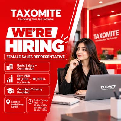 Female Sales Executive Job – Fixed Salary + Attractive Commission