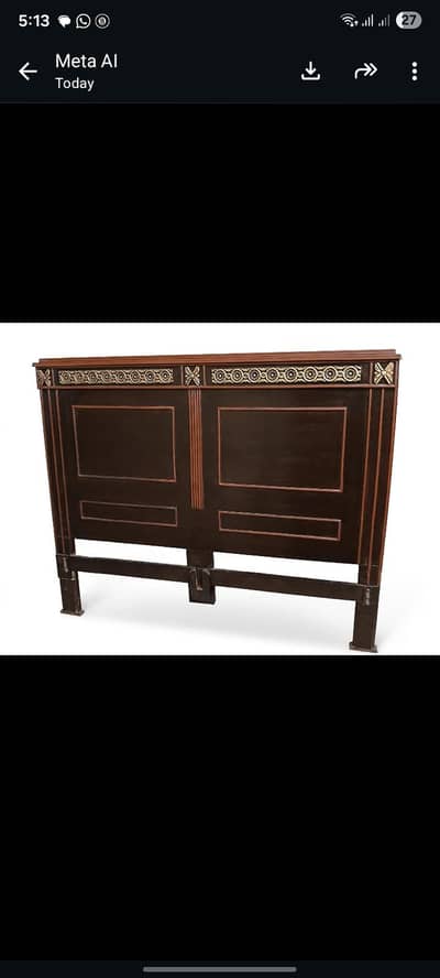 Wooden double bed set for sale In excelent condition