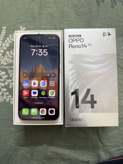 Oppo Reno 14 5G 12GB/512GB - 10/10 Condition - PTA Approved