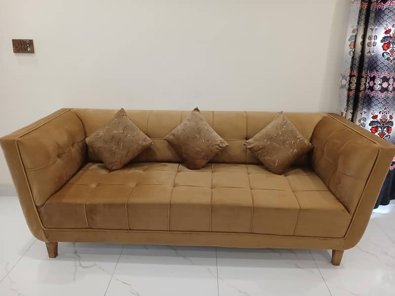 camel sofas set 1