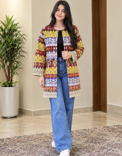 Afghan jacket  for girls