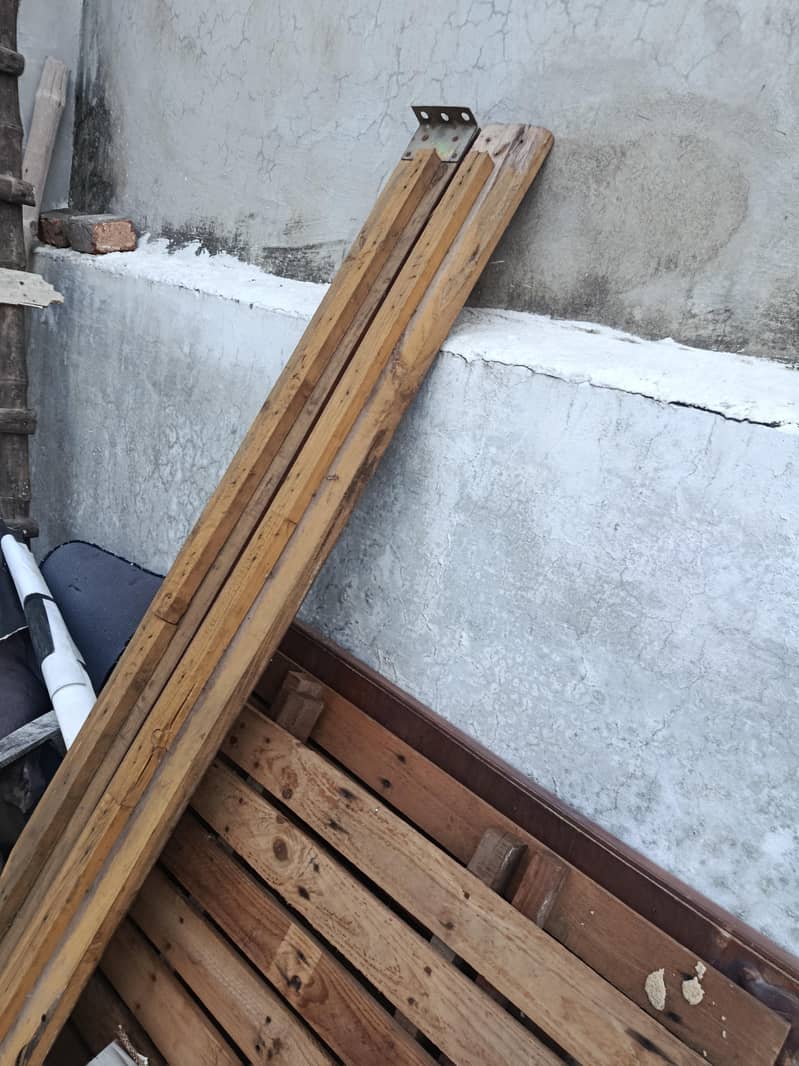 single old wood bed 3