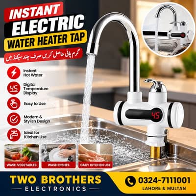 instant electric water Heating Tap | Hot water for kitchen &bathro