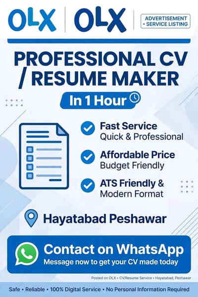 professional Cv/Resume Maker