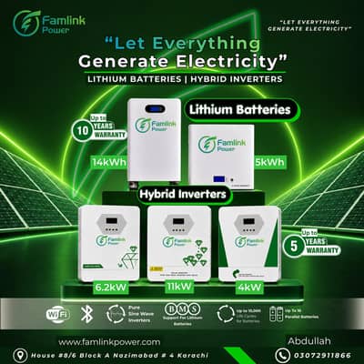 * Famlink Power 4kw inverter 87,000* 6.2kw