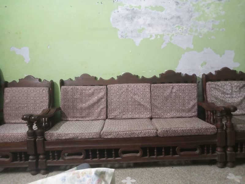 wooden sofa set 0