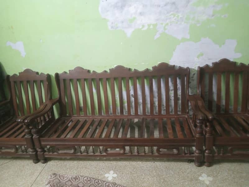 wooden sofa set 4