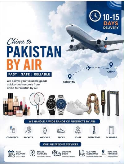 By air shipments of your producta
