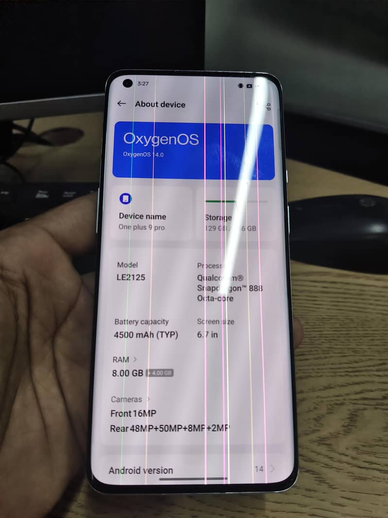 One Plus 9 Pro |Line |Back Damage 2