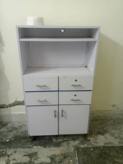 Storage Cabinet with 4 Drawers and 2 Doors