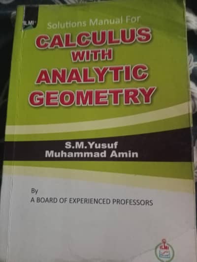 ILMI Calculus with analytical geometry