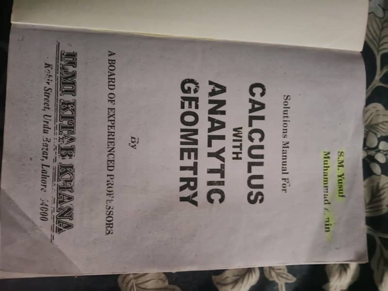 ILMI Calculus with analytical geometry 1