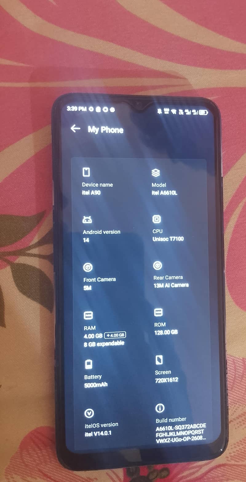 itel a 90 0
