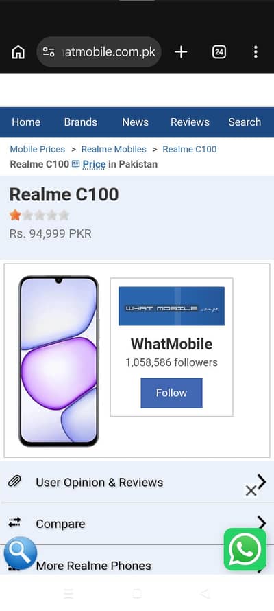 realme c100 8 256