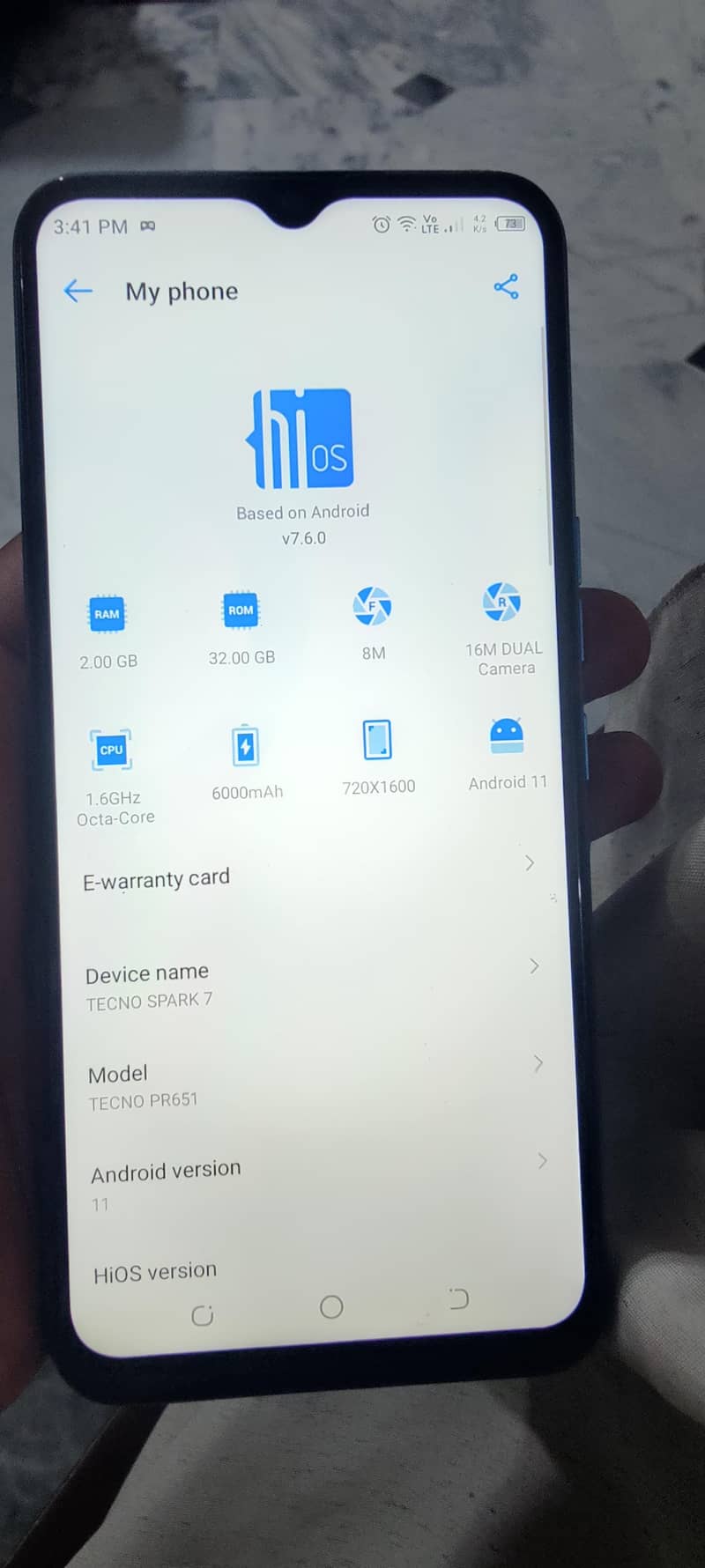 Tecno spark 7 5