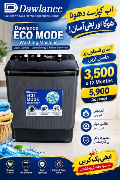 Dawlance washing machine| Available on easy installment
