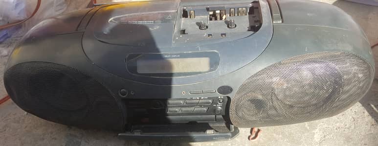 Sony Vintage Cassette Boombox / Radio with 2 Heavy-Duty Transformers -