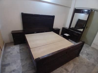 KING SIZE Bed with Dressing Table (Supports 6inch X 6.5inch Mattress)