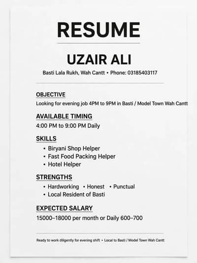 koi job ho to baty please