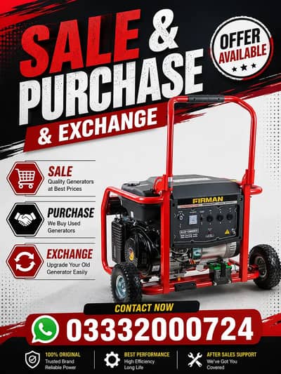 Firman 3kw genrator for sale,New Generator for sale
