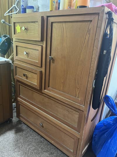 Wooden wardrobe