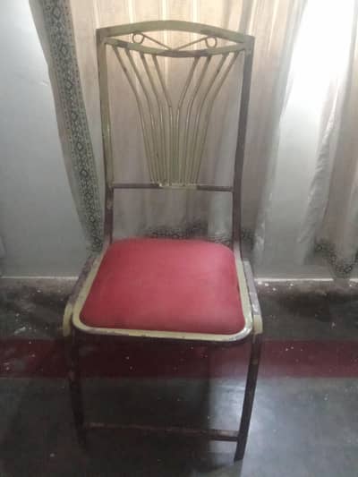 2 Iron chairs for sale