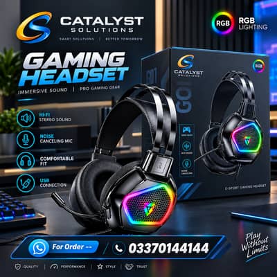 G601 RGB Gaming Wired Headset with Mic