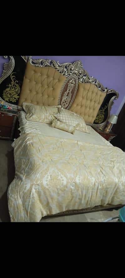 royal poshish king size bed dressing bridal bedroom set
