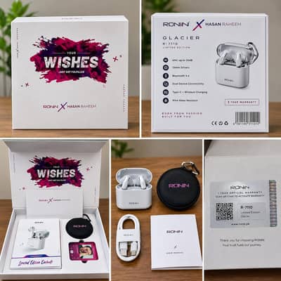 RONIN × Hasan Raheem Glacier Earbuds 7110  Glacier Earbuds R-7110