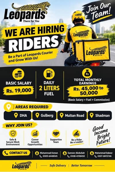 Rider Job In Lahore