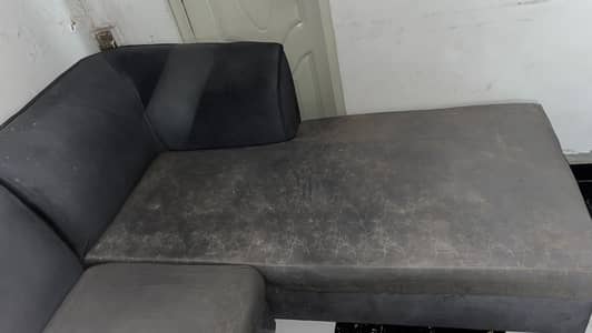 L shaped grey color barely used