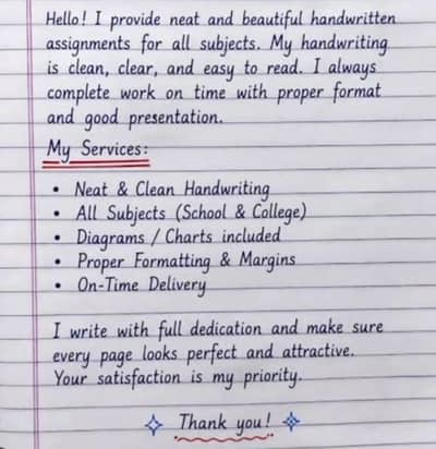 Assignment writing