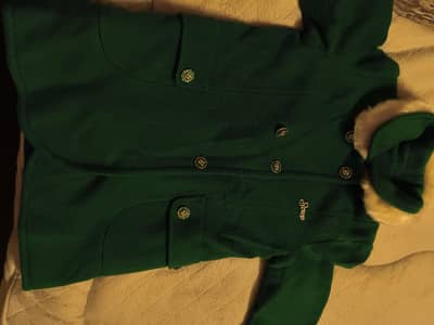 green long coat for girls