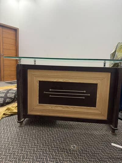 Office Table with Glass