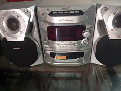 Panasonic audio CD and cassette player