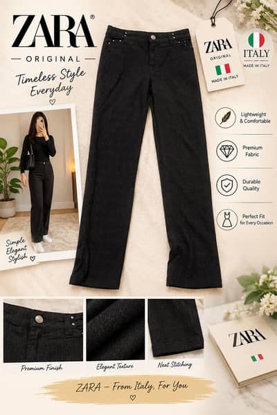Zara jeans made in Italy only one hour wear condition 10/10