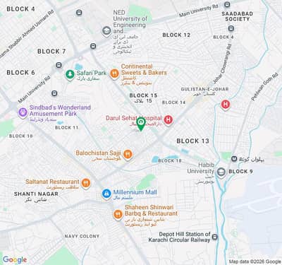 Hunaid City Block 17 Gulistan E Jahor Karachi